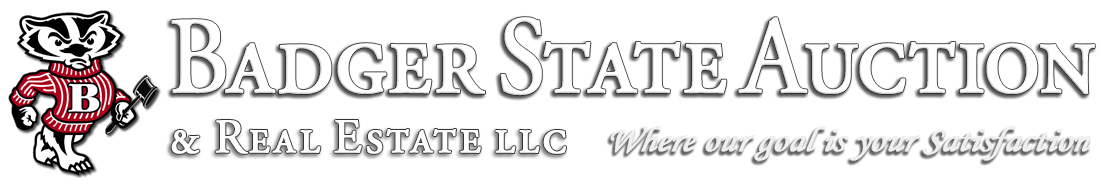 Badger State Auction website banner